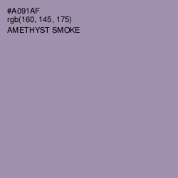 #A091AF - Amethyst Smoke Color Image